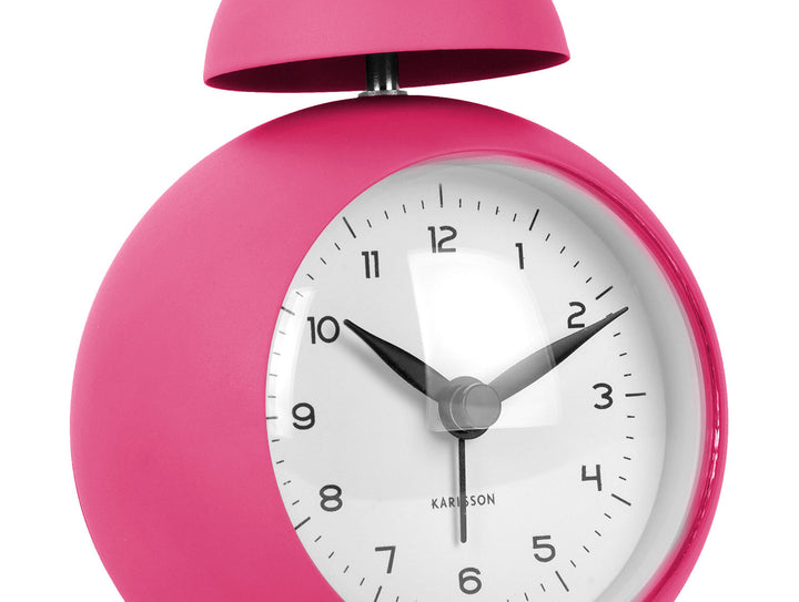 Karlsson Alarm clock Chaplin iron matt bright pink