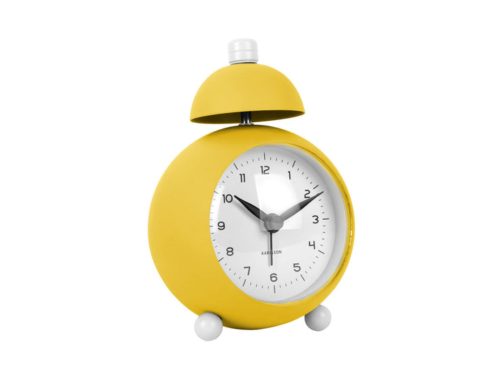 Karlsson Alarm clock Chaplin iron matt bright yellow