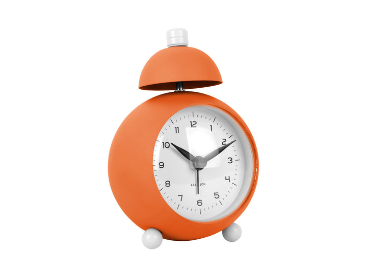 Karlsson Alarm clock Chaplin iron matt bright orange