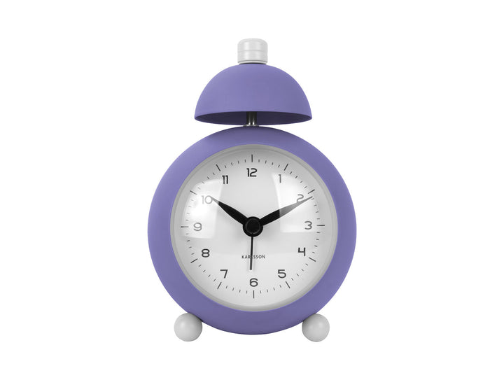 Karlsson Alarm clock Chaplin iron matt bright purple