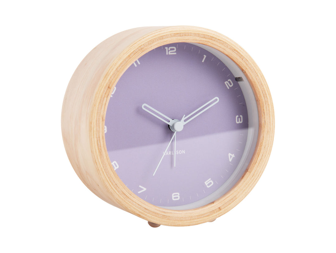 Karlsson Alarm clock Gentle w. light soft purple