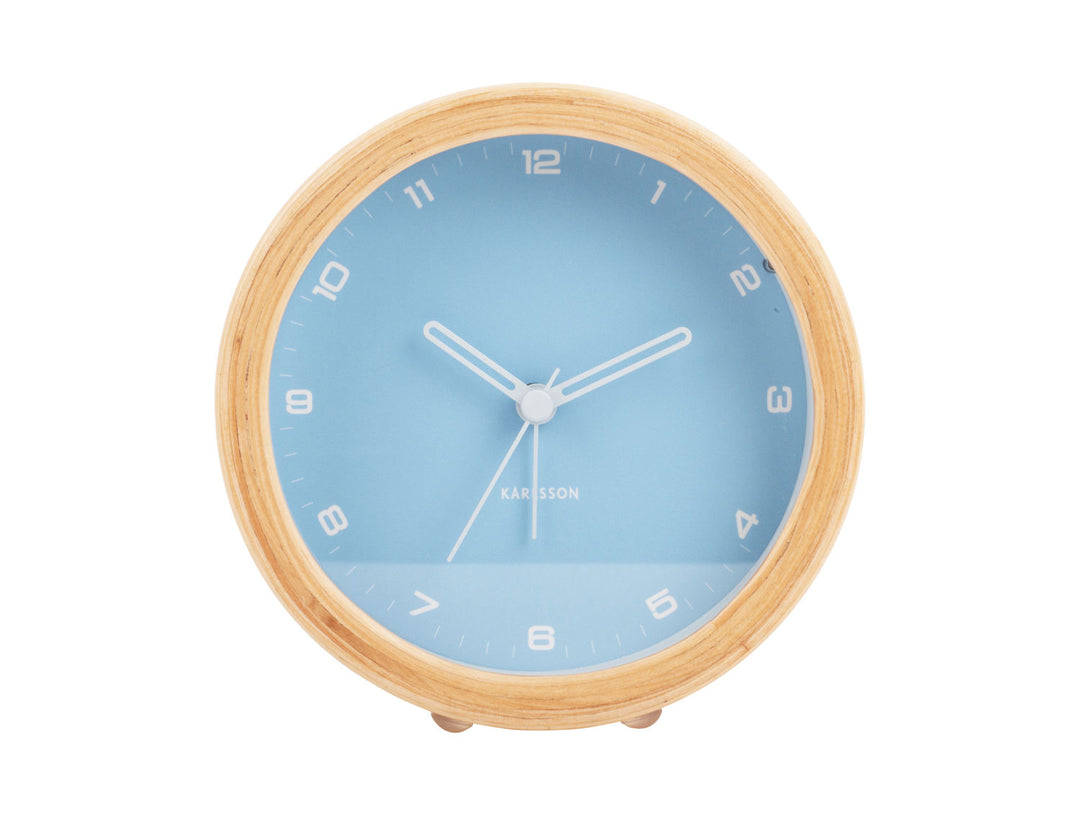 Karlsson Alarm clock Gentle w. light soft blue