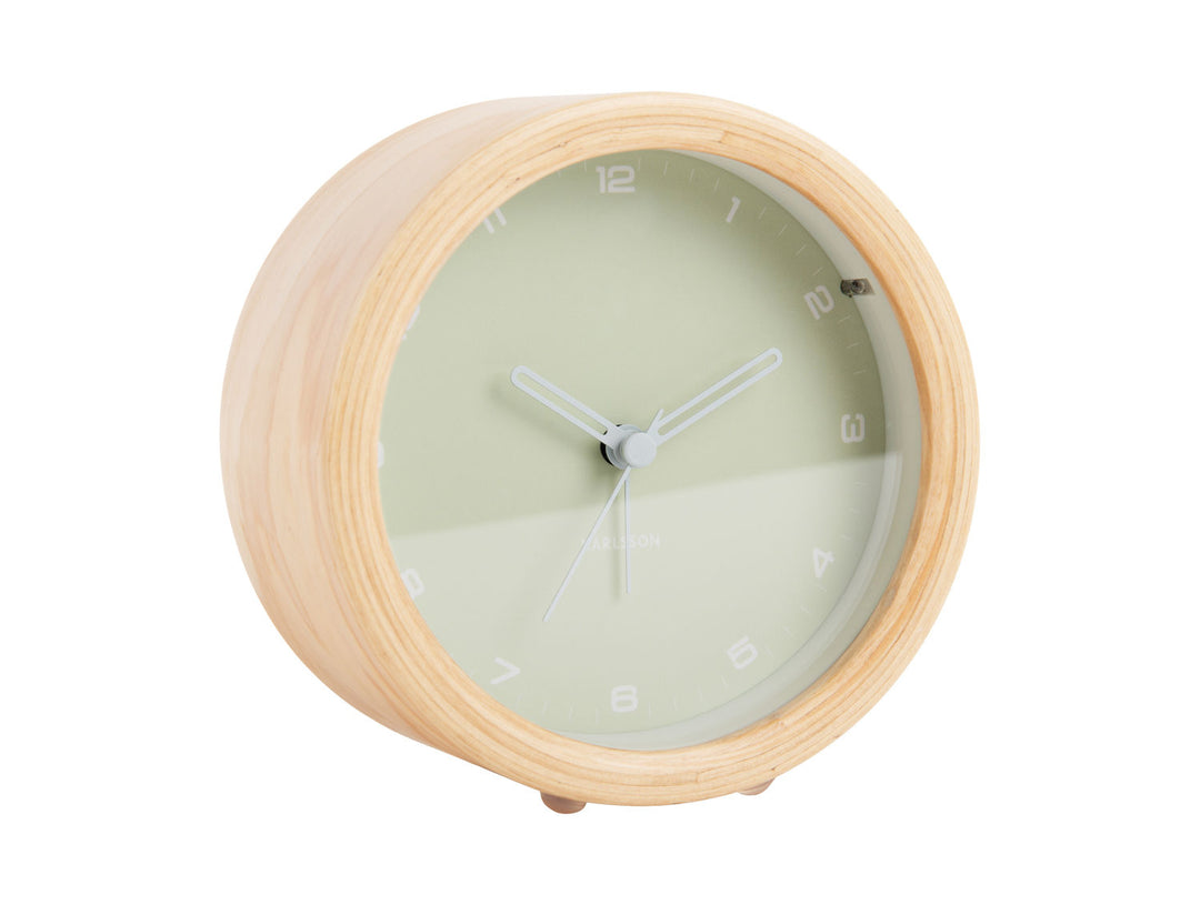 Karlsson Alarm clock Gentle w. light soft green