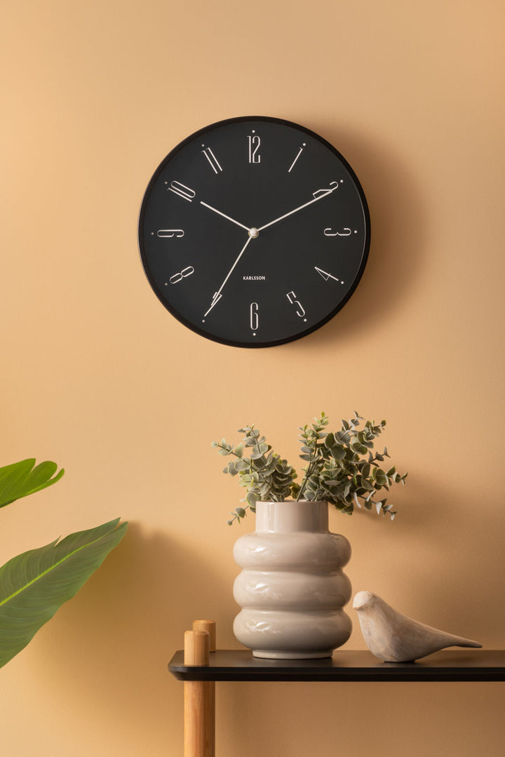 Karlsson Wall clock Regal Numbers black