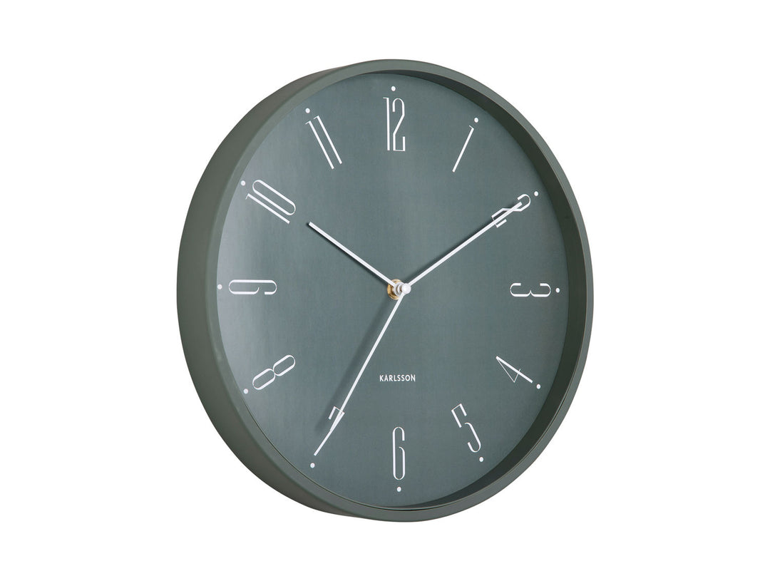 Karlsson Wall clock Regal Numbers jungle green