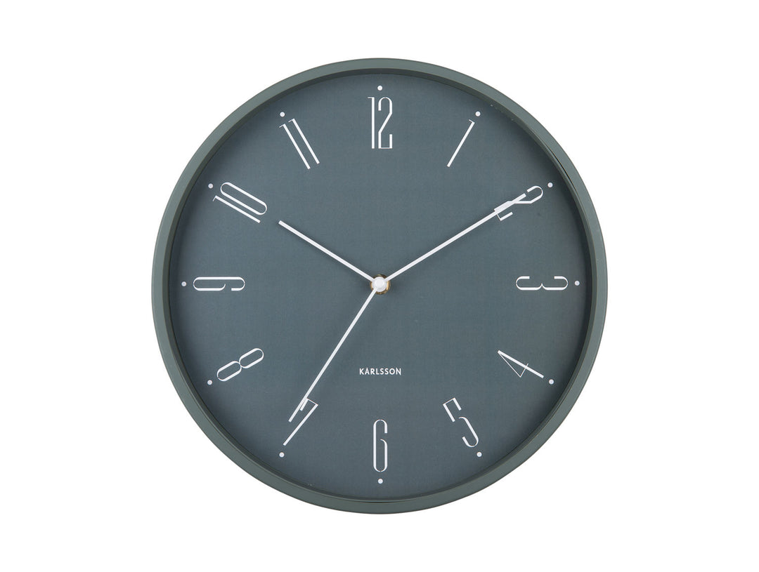 Karlsson Wall clock Regal Numbers jungle green