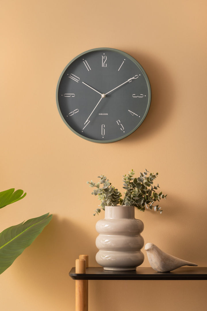 Karlsson Wall clock Regal Numbers jungle green