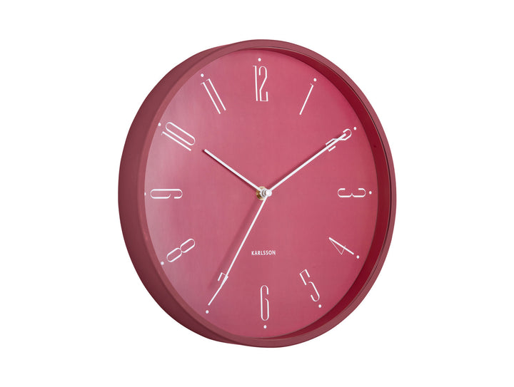 Karlsson Wall clock Regal Numbers blush red