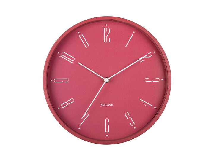 Karlsson Wall clock Regal Numbers blush red