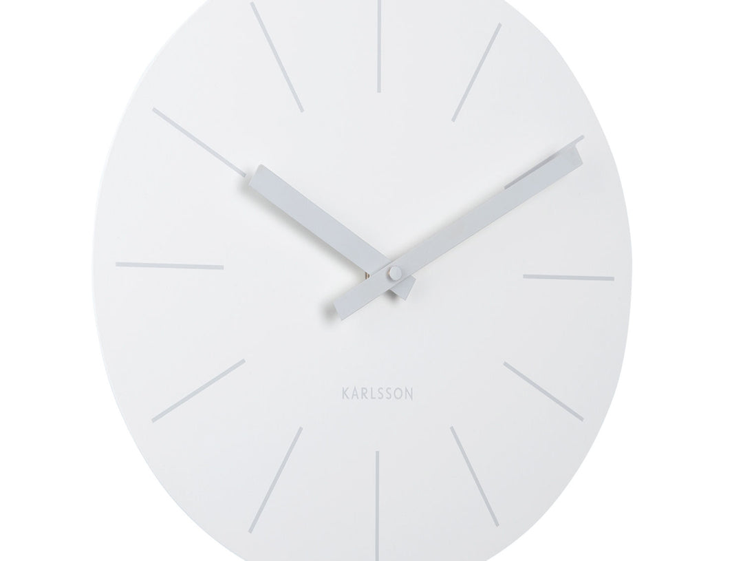 Karlsson Wall clock Arlo pendulum matt white