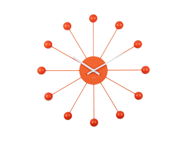 Karlsson Wall clock Funky Spider bright orange