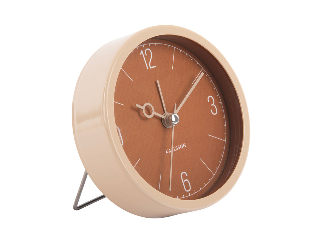 Karlsson Alarm clock Monocle caramel brown