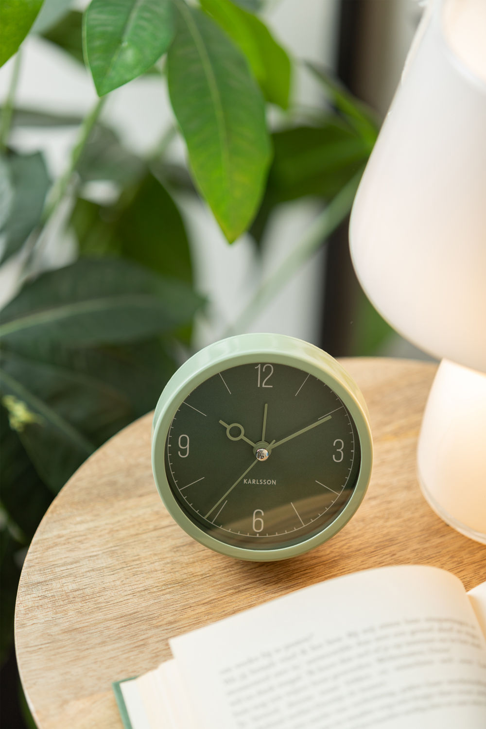 Karlsson Alarm clock Monocle jungle green