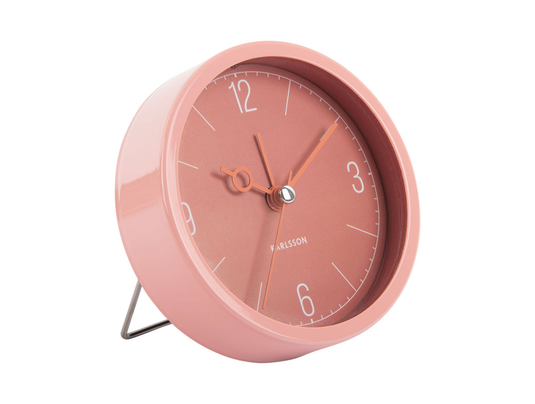 Karlsson Alarm clock Monocle blush red