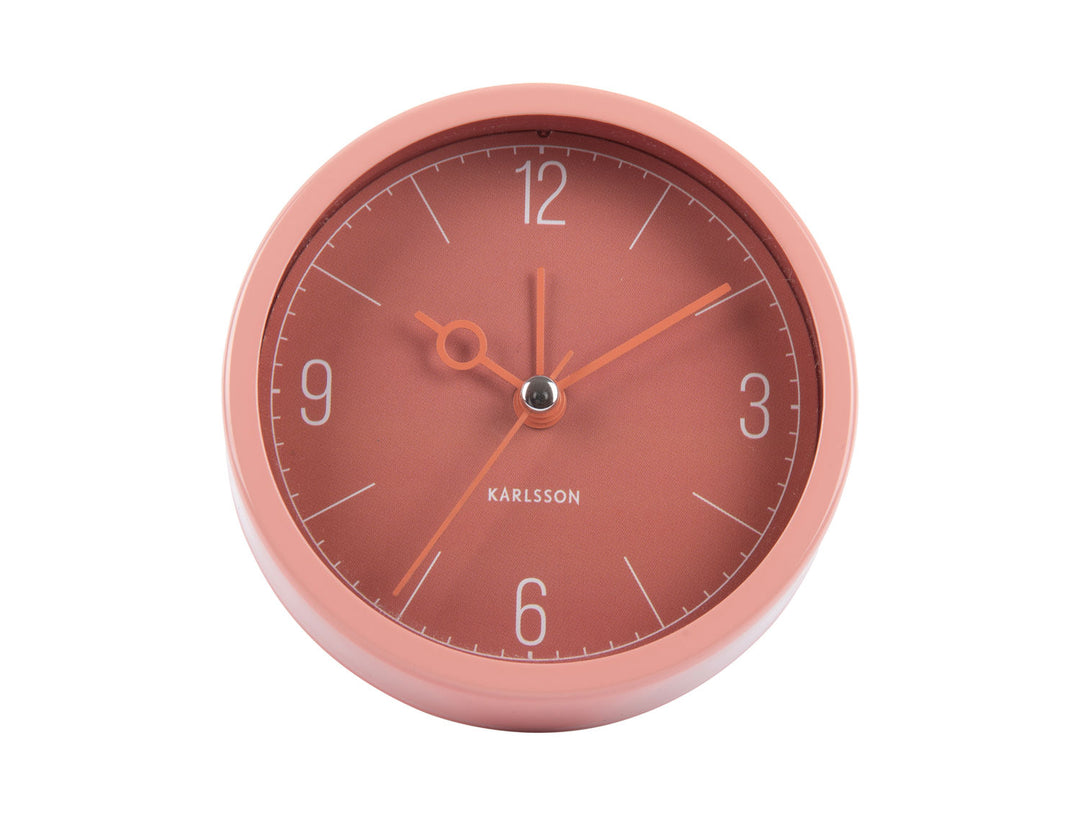 Karlsson Alarm clock Monocle blush red