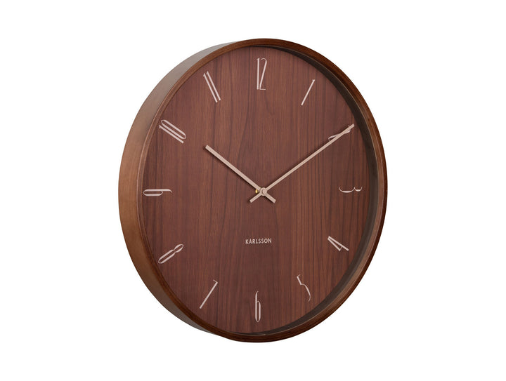 Karlsson Wall clock Suave wood dark wood