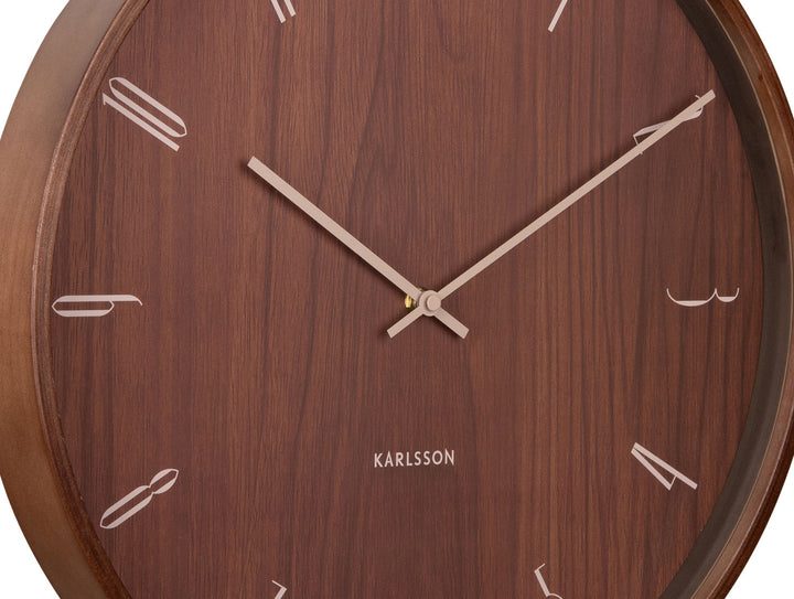 Karlsson Wall clock Suave wood dark wood