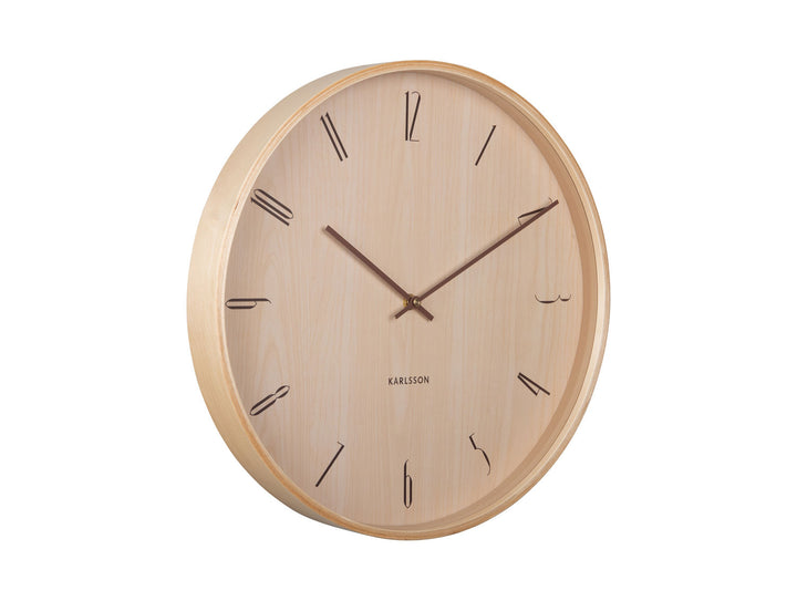 Karlsson Wall clock Suave wood light wood