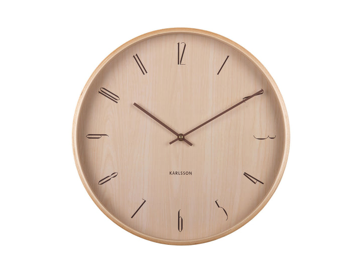 Karlsson Wall clock Suave wood light wood