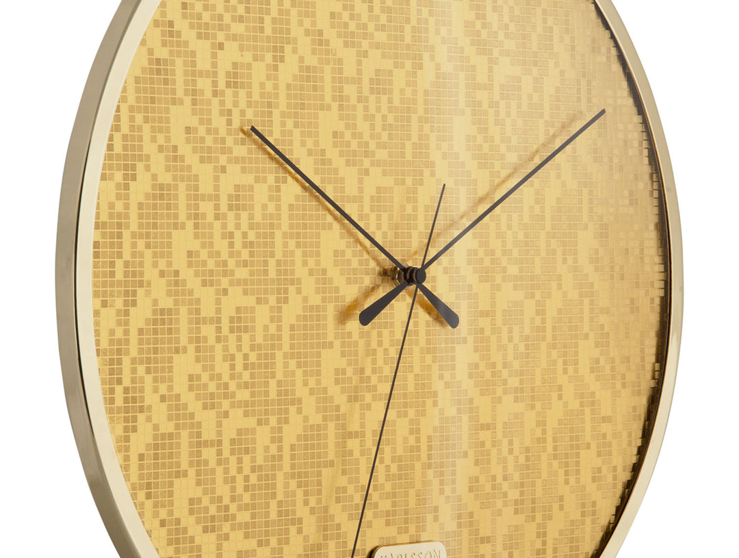 Karlsson Wall clock Disco gold