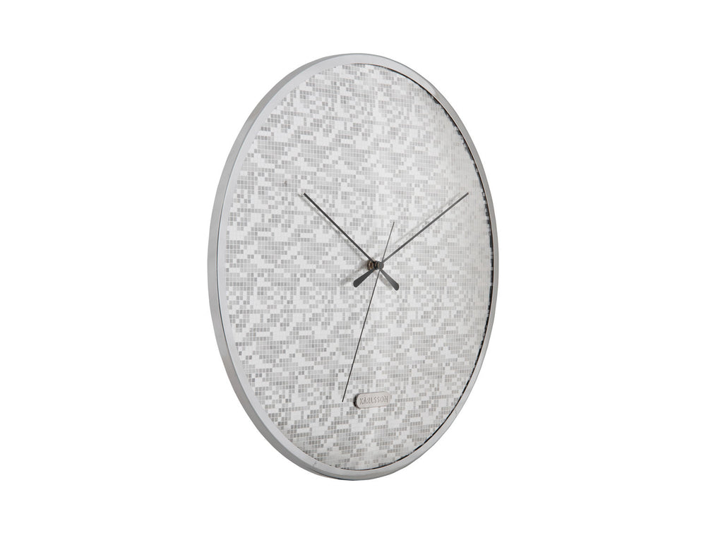 Karlsson Wall clock Disco silver