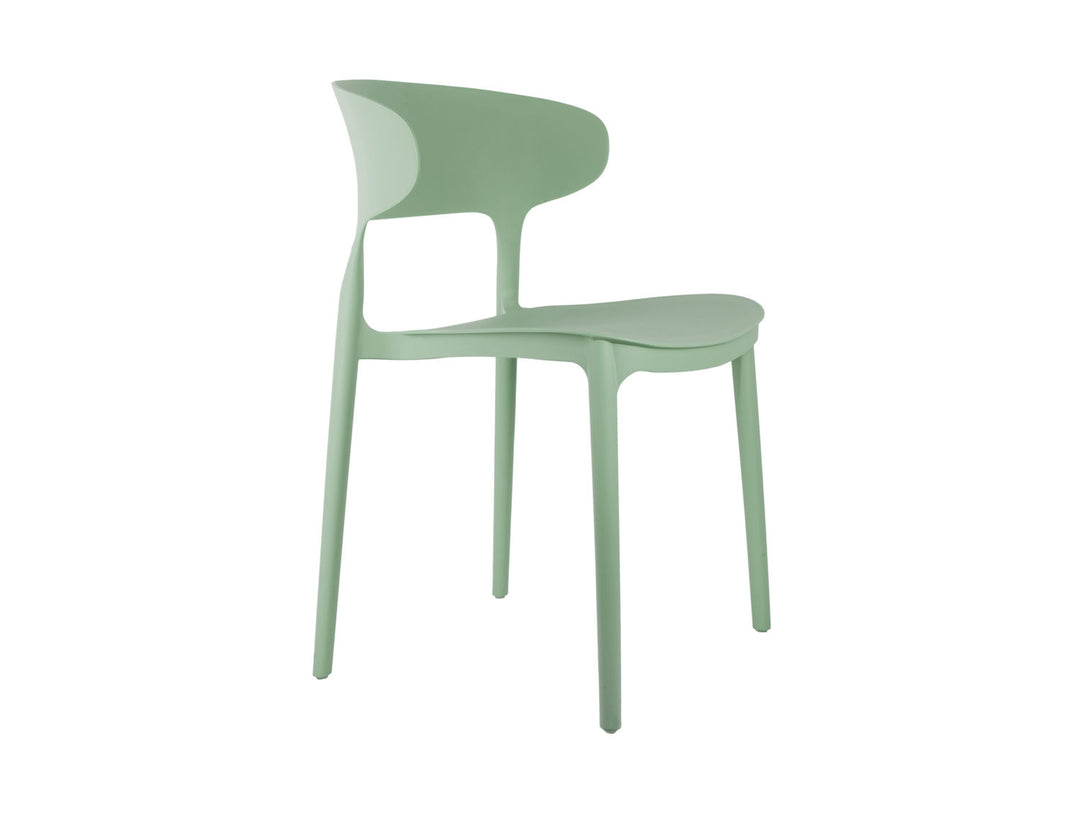 Leitmotiv Dining chair Fain PP dark green