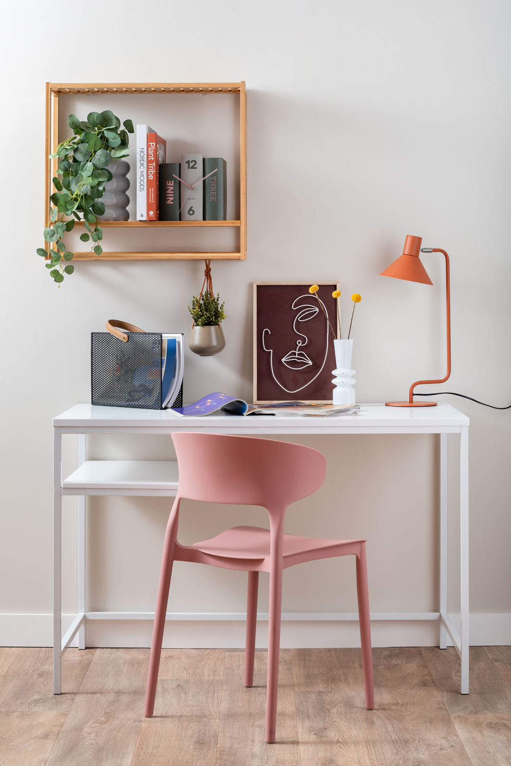 Leitmotiv Dining chair Fain PP faded pink