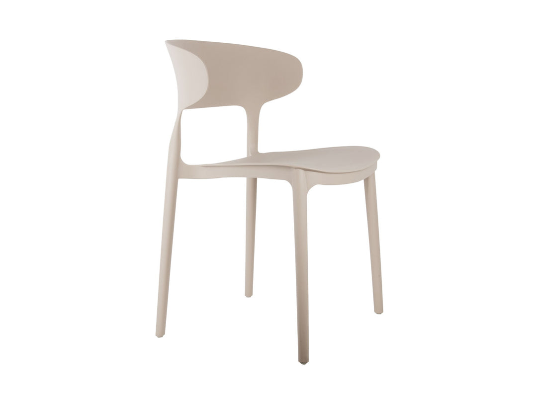 Leitmotiv Dining chair Fain PP warm grey