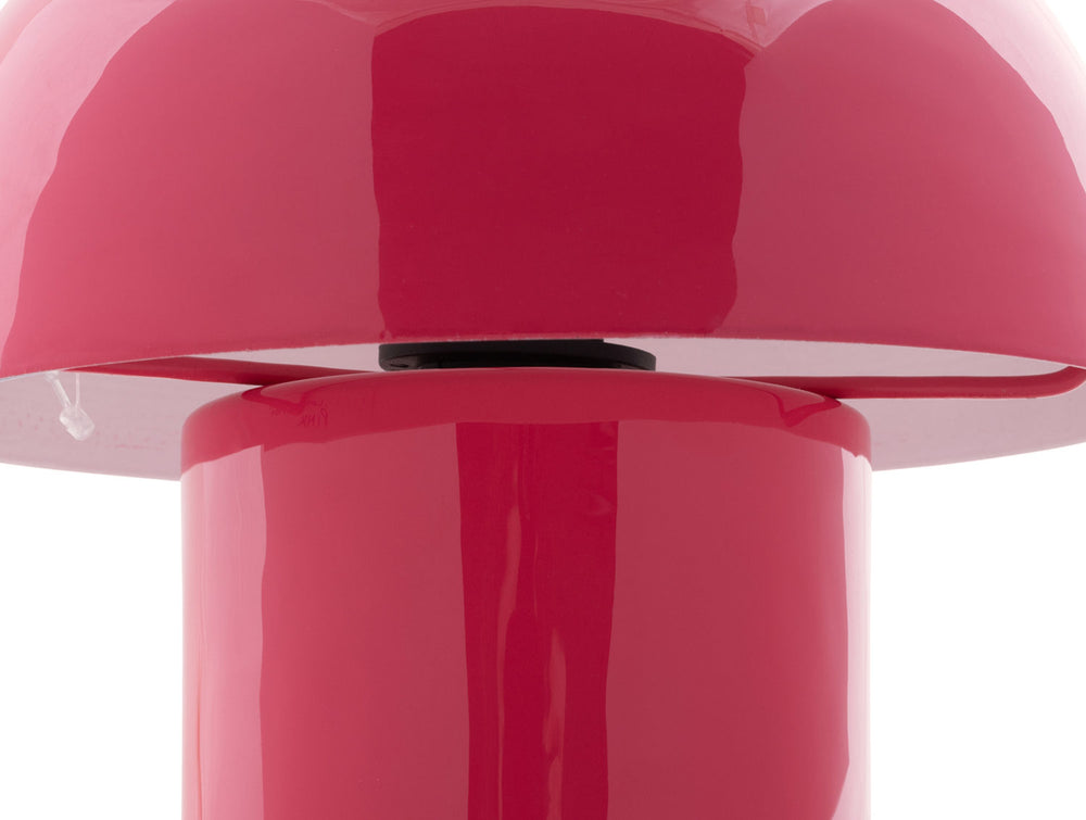 Leitmotiv Table lamp Fat Mushroom Mini enamel bright pink