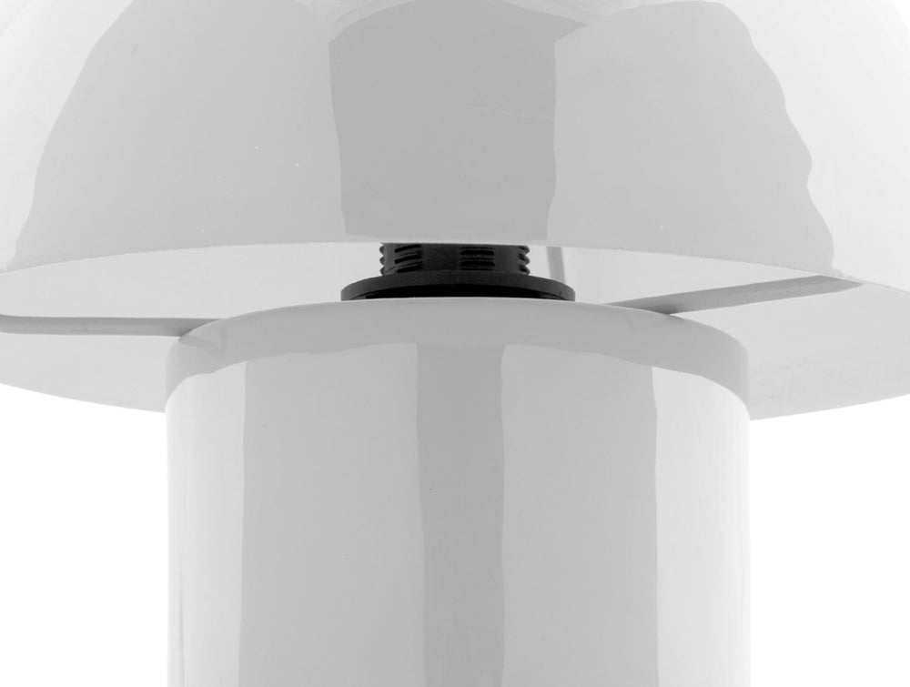 Leitmotiv Table lamp Fat Mushroom Mini enamel white
