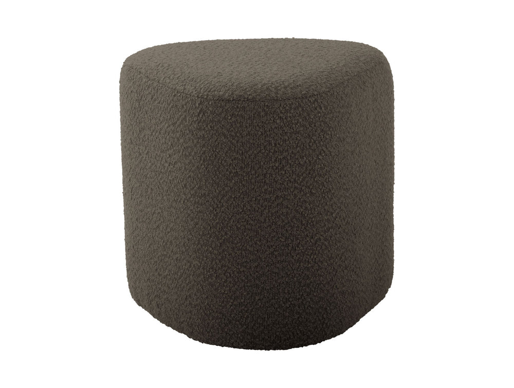 Leitmotiv Pouf Ada organic bouclé taupe green