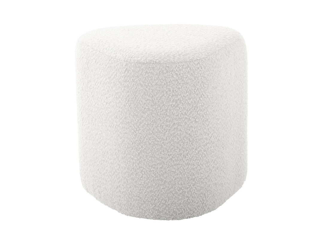 Leitmotiv Pouf Ada organic bouclé off white