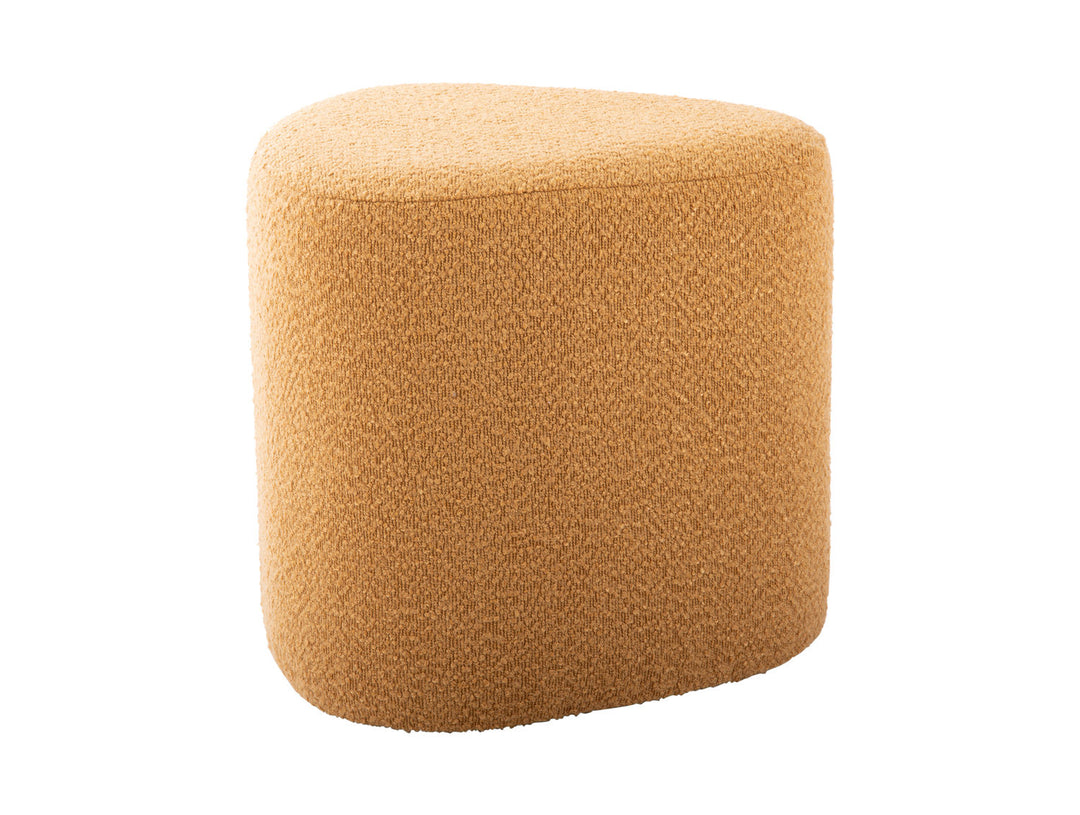 Leitmotiv Pouf Ada organic bouclé ochre yellow