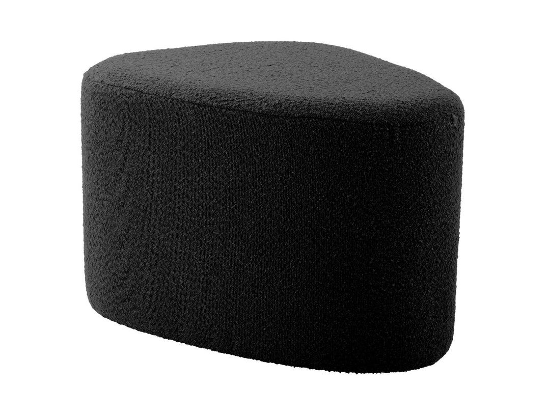 Leitmotiv Pouf Ada organic large bouclé black