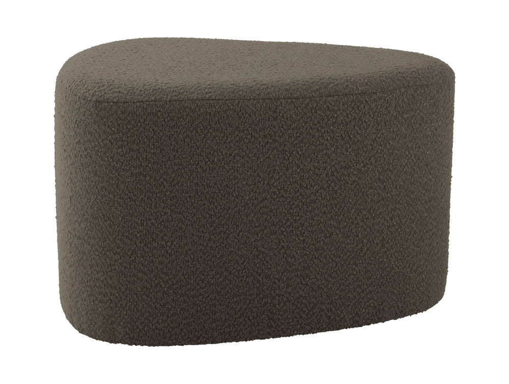 Leitmotiv Pouf Ada organic large bouclé taupe green