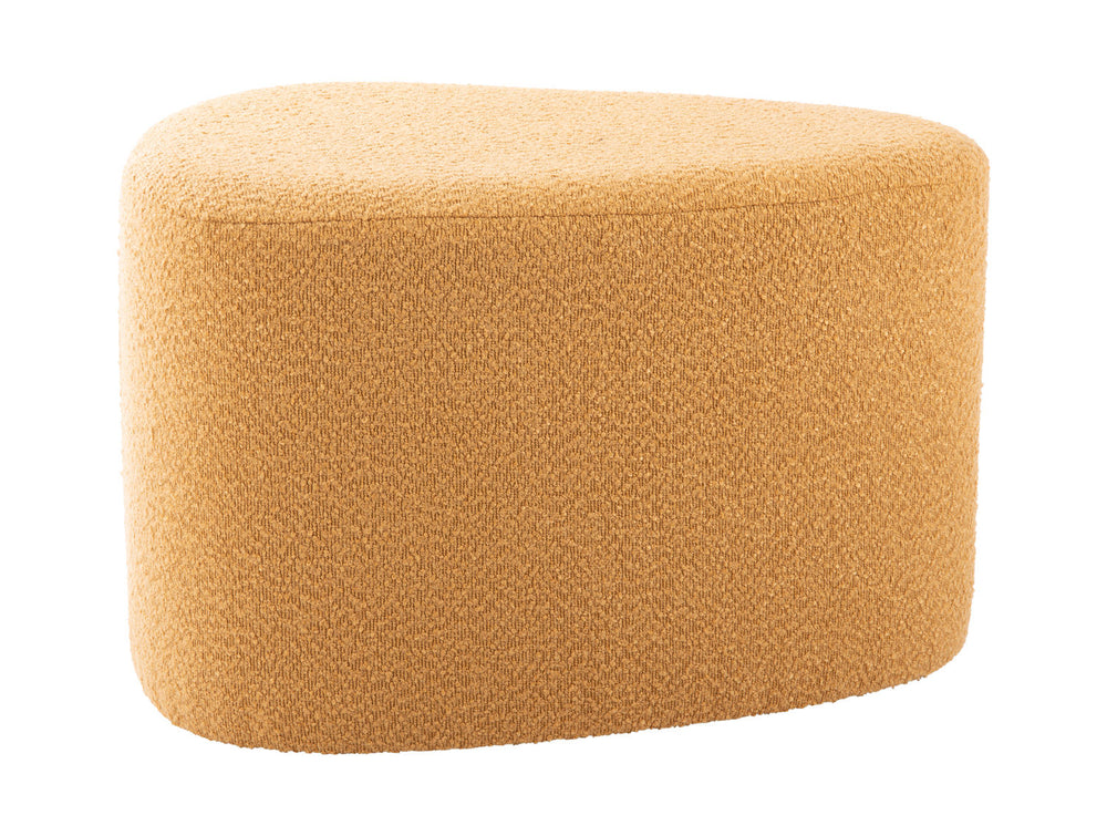 Leitmotiv Pouf Ada organic boucle ochre yellow