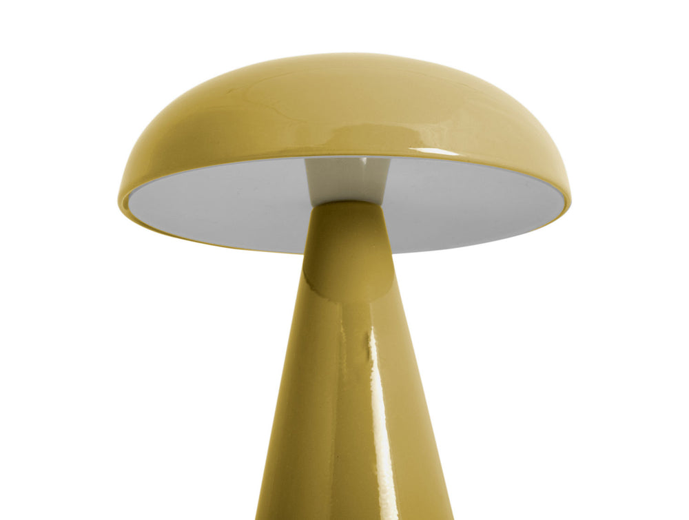 Leitmotiv Table lamp Aurora iron ochre yellow