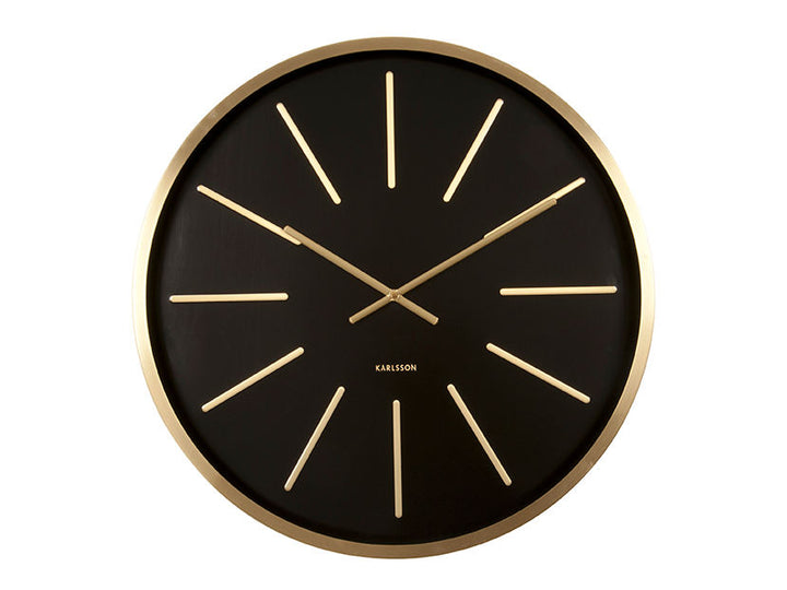 Karlsson Wall clock Maxiemus brass station black