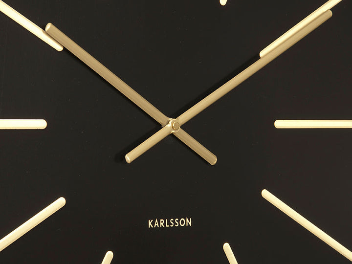 Karlsson Wall clock Maxiemus brass station black