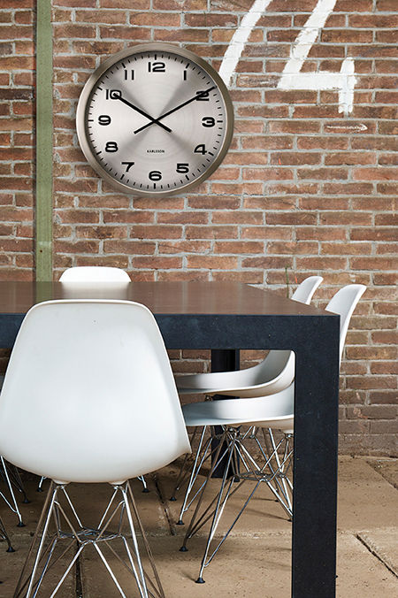 Karlsson Wall clock Maxie steel polished alu