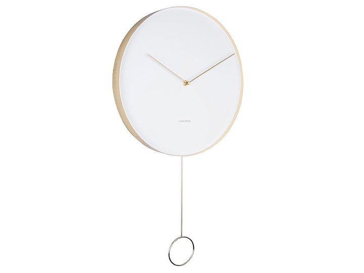 Karlsson Wall clock Pendulum metal white