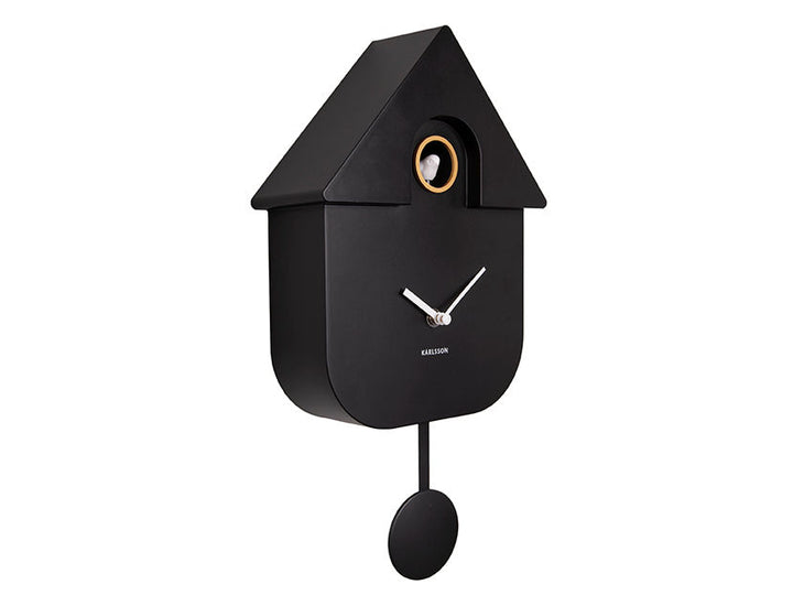 Karlsson Wall clock Modern Cuckoo ABS black