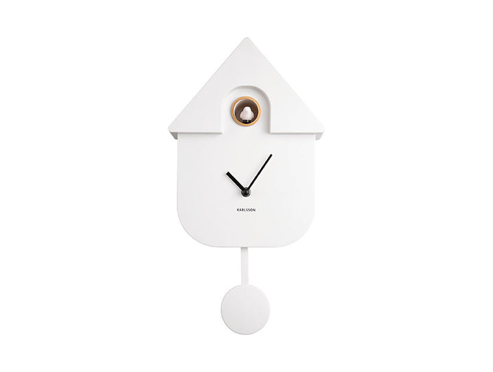 Karlsson Wall clock Modern Cuckoo ABS white