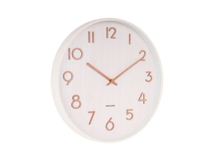 Karlsson Wall clock Pure medium basswood white