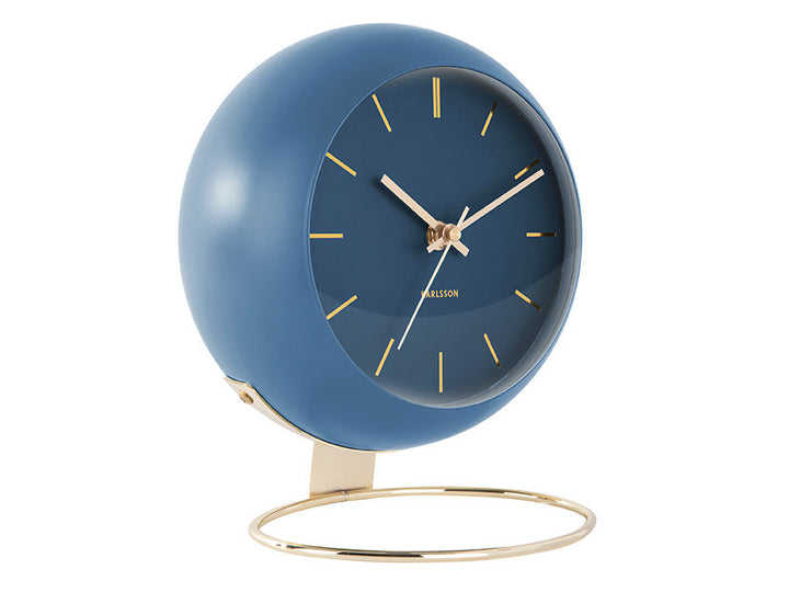 Karlsson Table clock Globe dark blue, Des. Armando Breeveld