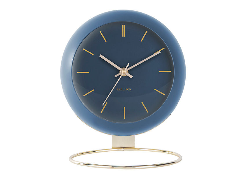 Karlsson Table clock Globe dark blue, Des. Armando Breeveld