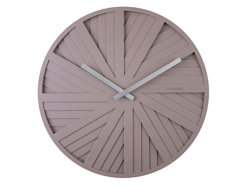 Karlsson Wall clock Slides warm grey,Design Chantal Drenthe