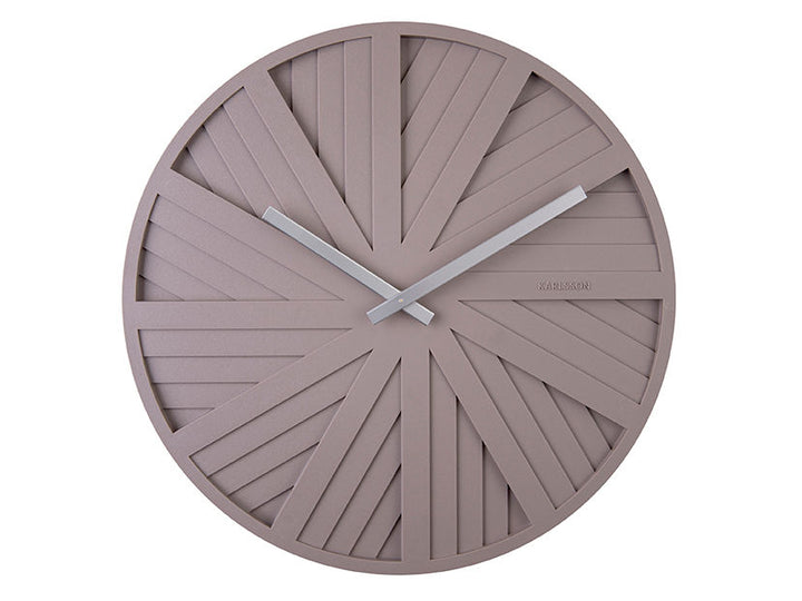 Karlsson Wall clock Slides warm grey,Design Chantal Drenthe