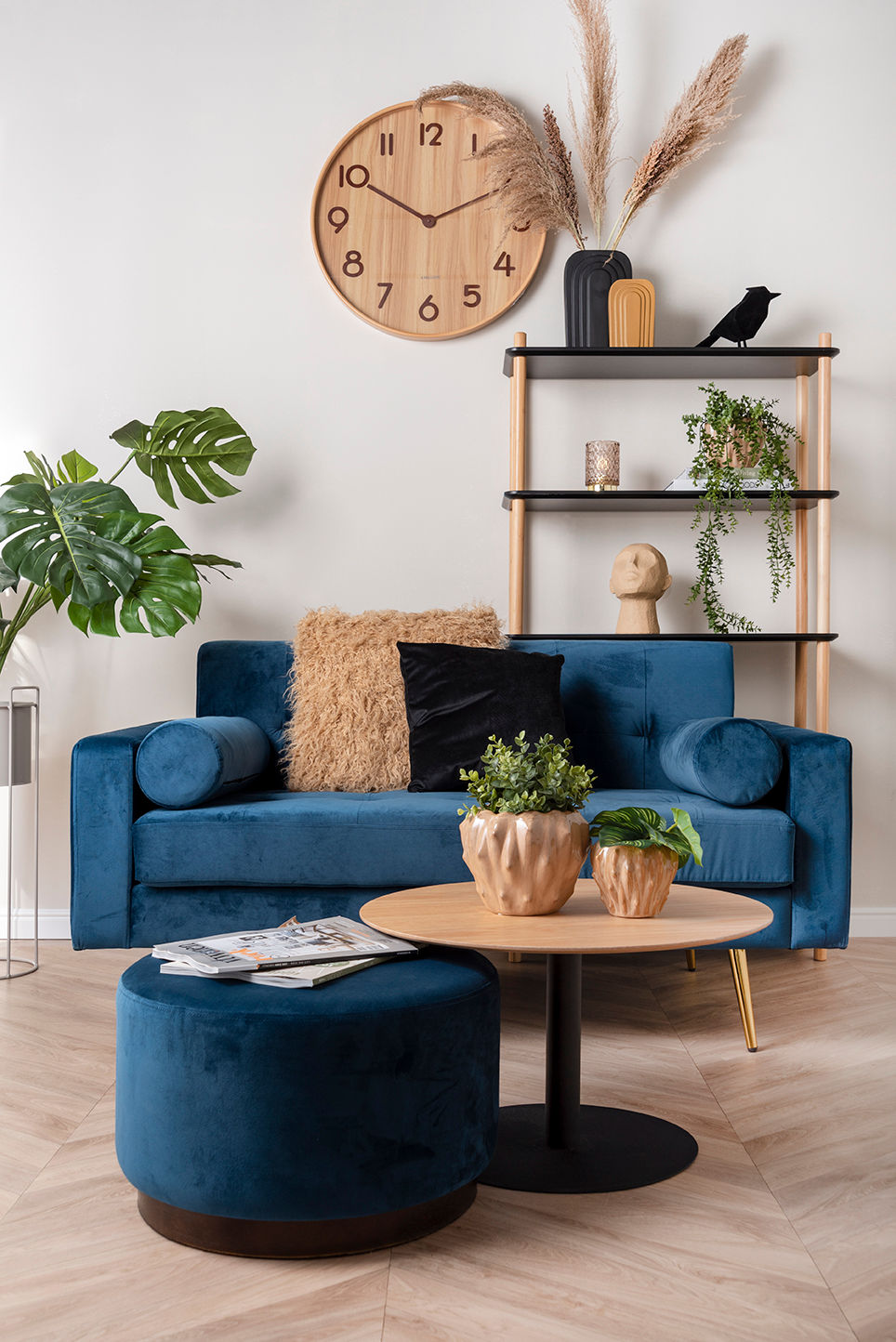 Leitmotiv Cabinet Simplicity bamboo large black
