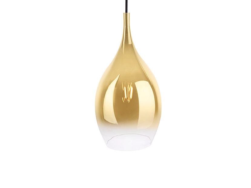 Leitmotiv Pendant lamp Drup gold shadow